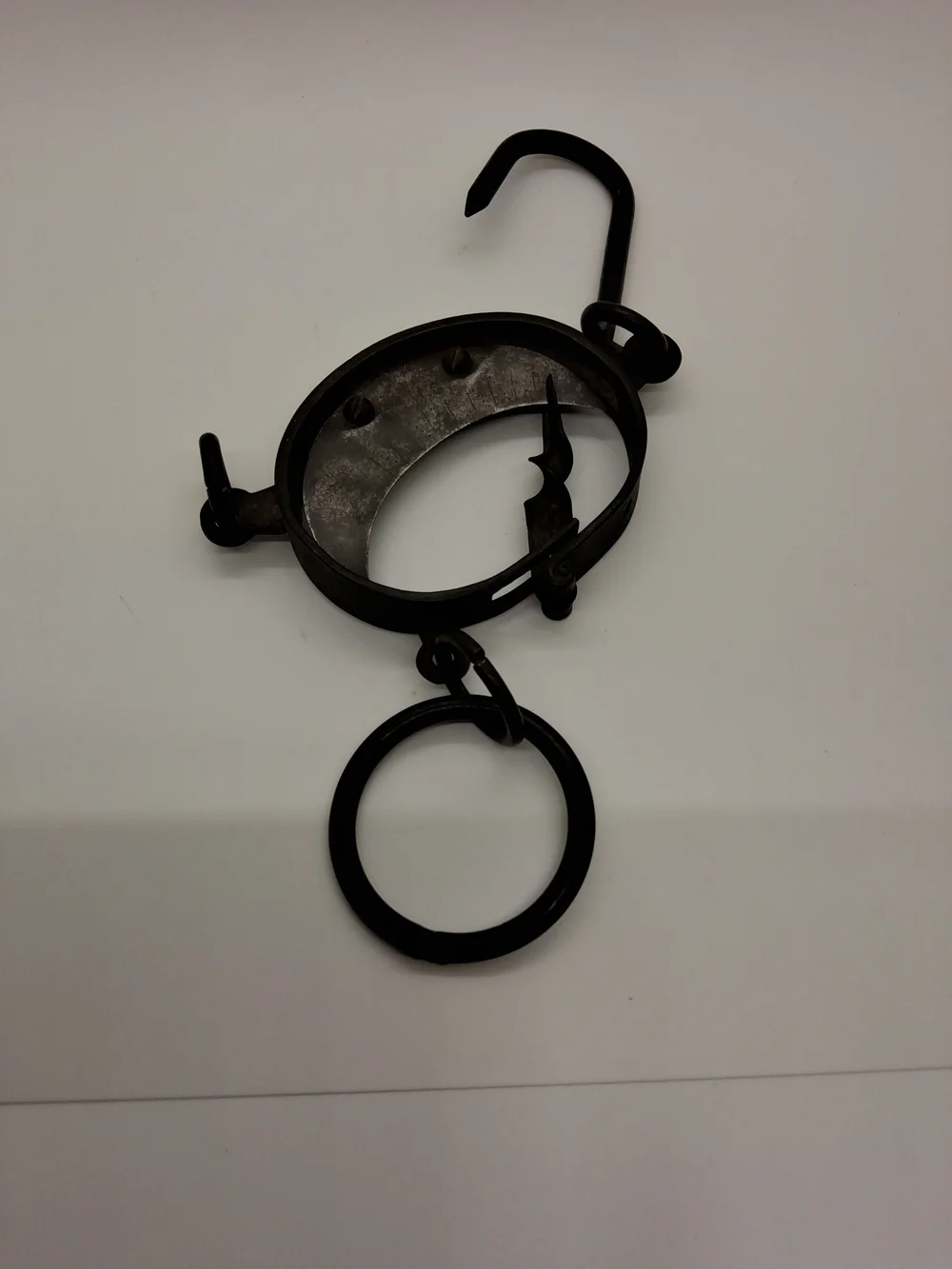 Primitive Antique Rusty Iron Scale with Hanging Hook ~ Rare Find~